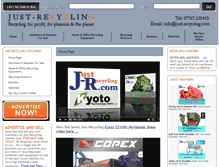 Tablet Screenshot of just-recycling.com